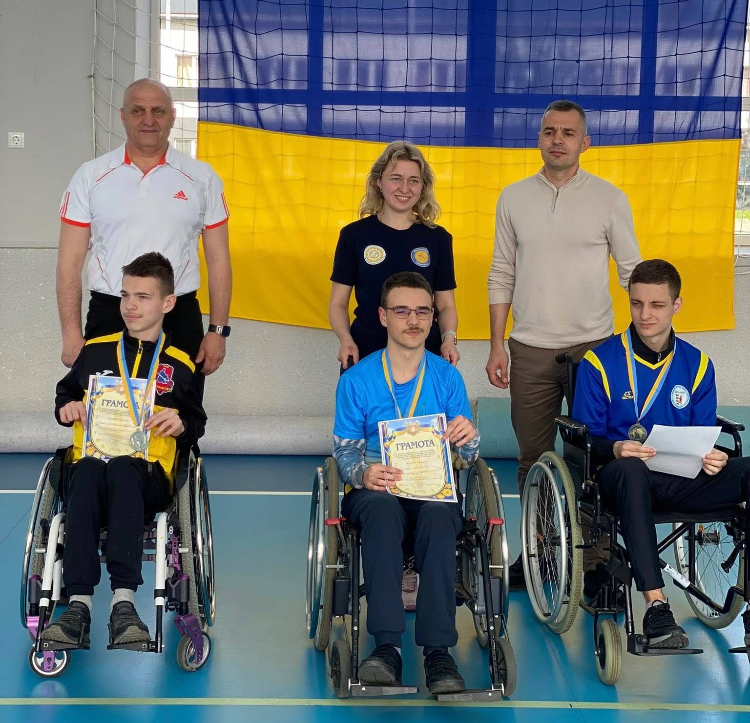 Призери Чемпіонату України з боча 2025 у дисципліні BC2 чоловіки юніори